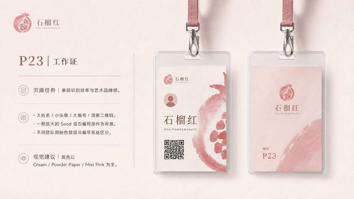 石榴红工作证应用