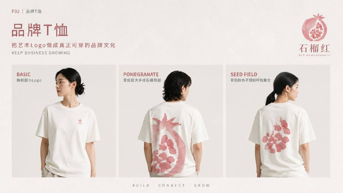 石榴红品牌服装应用